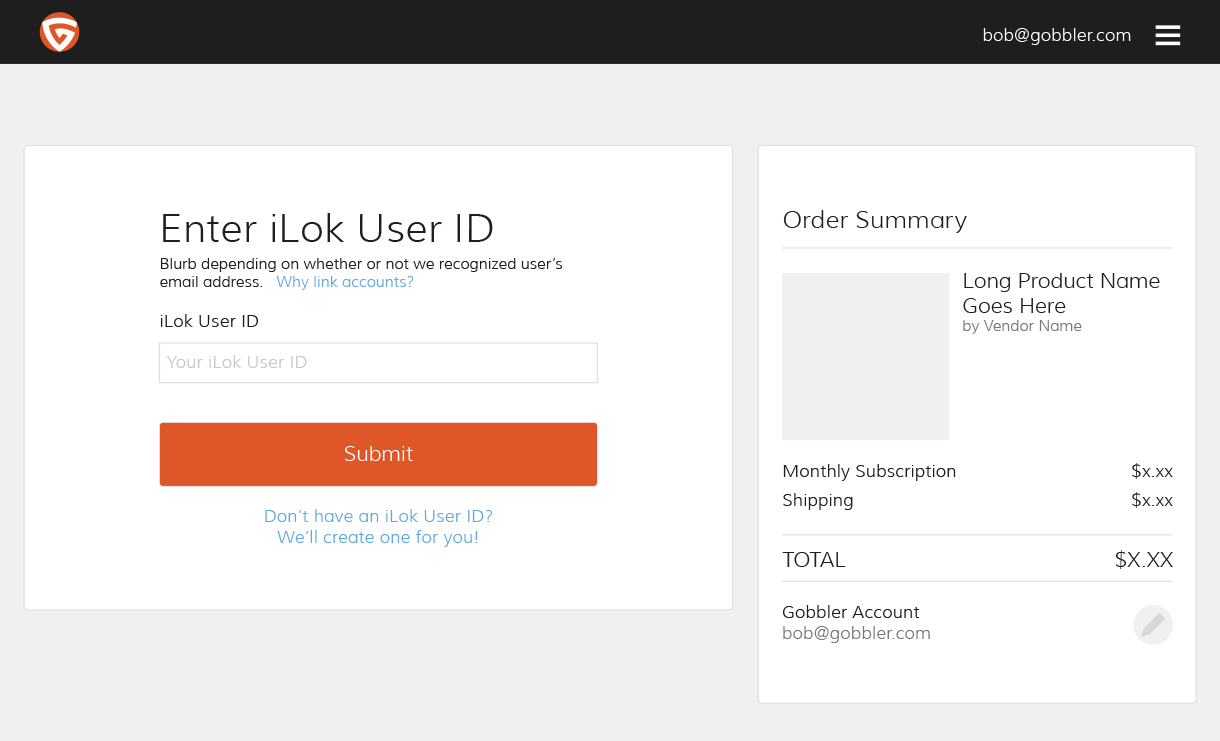 Marketplace Enter iLok User ID